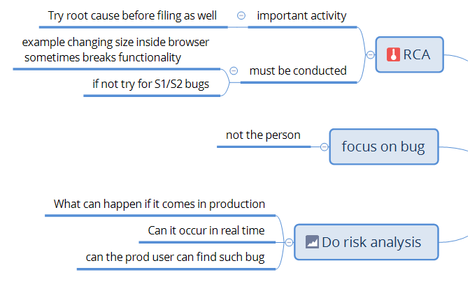 RCA and Risk Analysis of bugs